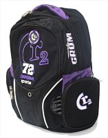 Рюкзак Crom Cr2 черно-фиолетовый СR3724, 973132