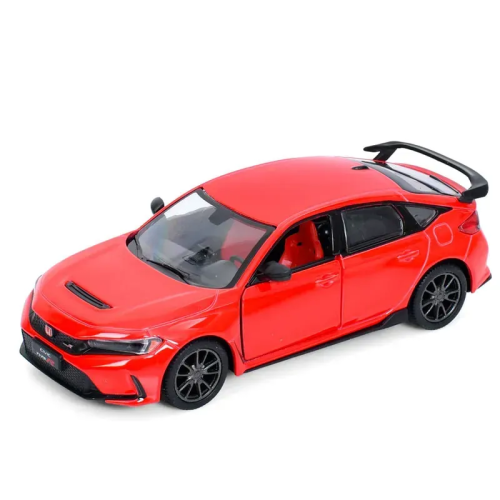Машинка Kinsmart Honda Civic Type R 2024 Красная  KT5472W