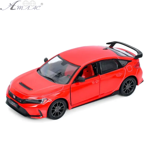 Машинка Kinsmart Honda Civic Type R 2024 Червона  KT5472W