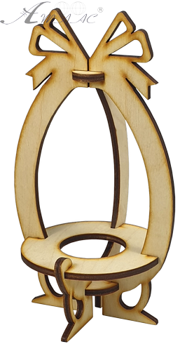 Сувенир "Пасхальная подставка с бантом" на 1 яйцо 9.5 х 17 см AS-4215, В-0375