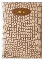 Ежедневник недатированный А5 ЛК линия, кожзаменитель бежевый EA5-7352/7-В