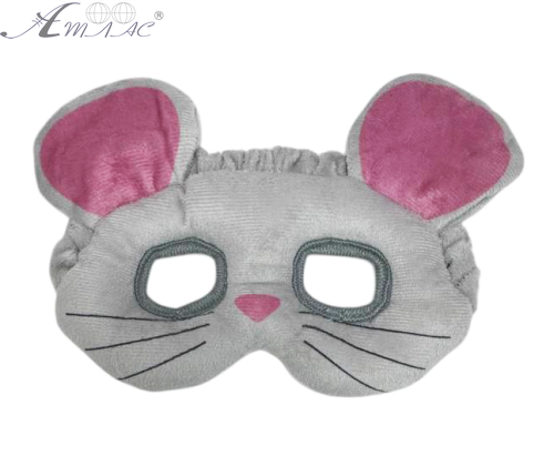 Іграшка Маска М'яка Мишка сіра 18 х 9 см  00748