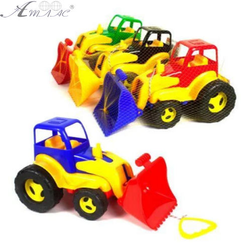 Игрушка Трактор с ковшом 40 см пластик Максимус  5078