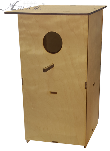 Шпаківня № 1 класична прямокутна, 2 поверхи, 18 х 21 х 31 см AS-4350 Шпаківня № 1 класична прямокутна, 2 поверхи, 18 х 21 х 31 см AS-4350