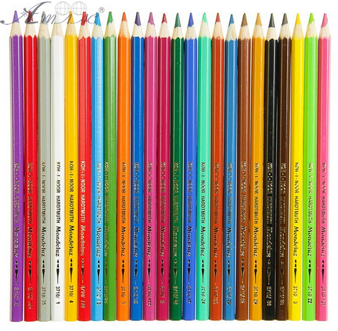 Карандаши акварельные K-I-N Mondeluz шестигранные, 24 цвета, 3718 фото 2