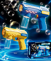 Игрушка Пистолет Bubbles Gun Желтый для пускания мыльных пузырей  QW026