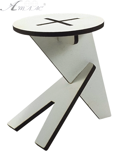 Меблі для ляльок ростом 30 см - Табурет модерн з МДФ AS-6026