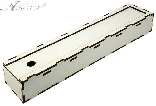 Пенал для пензлів з МДФ 31 х 6,5 х 4 см AS-6225