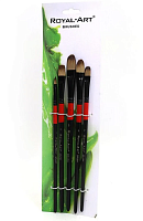 Набор кистей синтетических Royal-Art 5 шт Овальные  RA-387