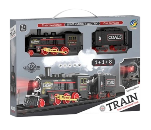 Игрушка Железная дорога свет, звук 10 элементов 78 см  652-Х1 