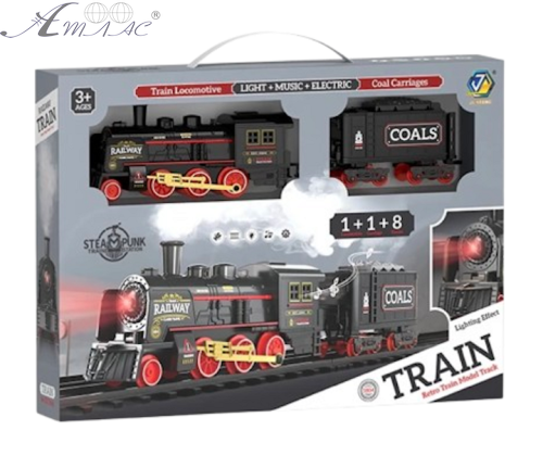 Іграшка Залізниця світло, звук 10 елементів 78 см  652-Х1