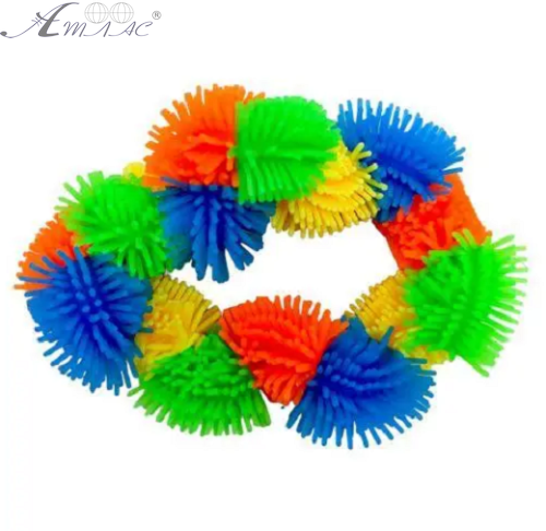 Іграшка Антистрес Браслет силіконовий Пухнасті кульки 08345