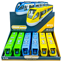 Модель Городской поезд пластмассовый  31см Голубой  0085А