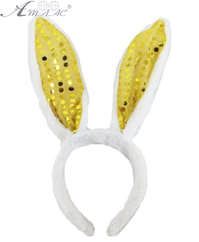 Іграшки Обруч Вушки Зайчики хутряні з паєтками 26см жовті 14046 Іграшки Обруч Вушки Зайчики хутряні з паєтками 26см жовті 14046