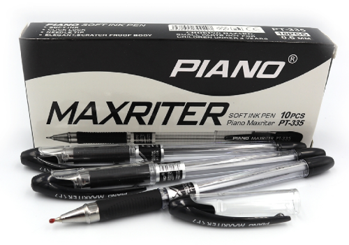 Ручка шариковая Piano PT-335 Maxriter - PT 0,6 мм черная  07402