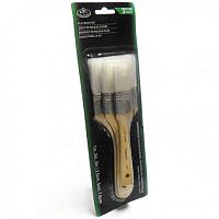 Пензлик флейцевий синтетичний білий Royal & Langnickel Набір № 1, 2, 3 3 шт у блістері 150