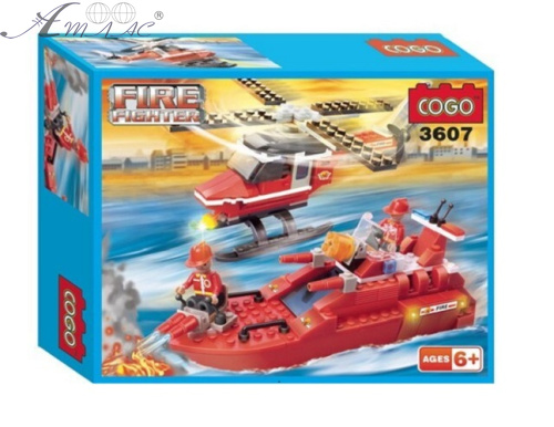 Конструктор Fire Fighter Пожарная техника 202 детали  3607