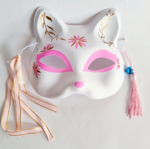 Игрушка Маска Кошки или Кицуне Японской Лисы 18 см микс  А923 фото 4