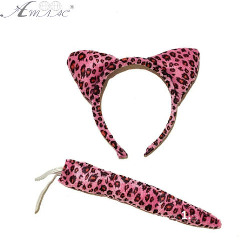 Игрушки Обруч Ушки Леопарда с хвостом 4 цвета  10720 фото 2