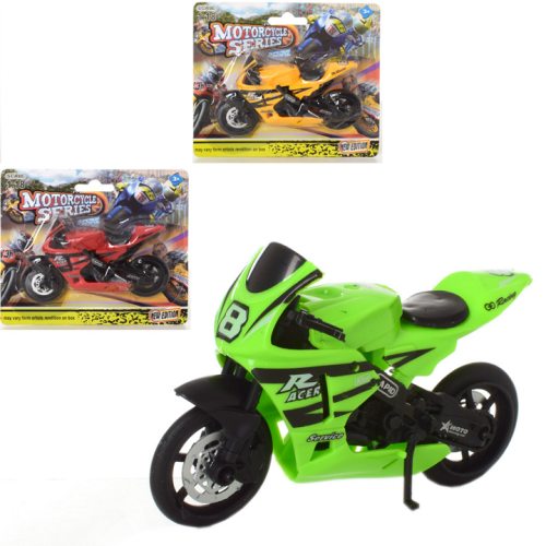 Игрушка Мотоцикл 11 см микс на планшете  8515