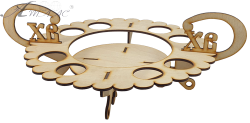 Сувенир "Пасхальная подставка ХВ" для паски и 8 яиц 34 х 12 см AS-4219, В-0379