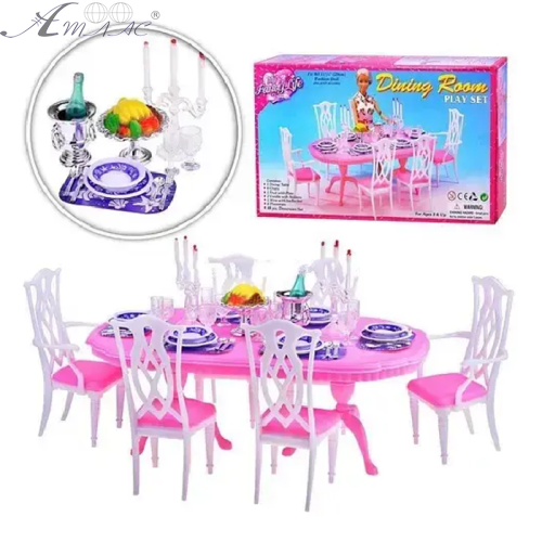 Іграшка Лялькові меблі набір Gloria Столова кімната  9712