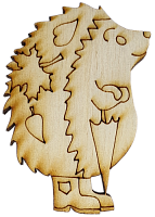 Фигурка фанерная - Ежик с зонтиком 6 см  AS-4637