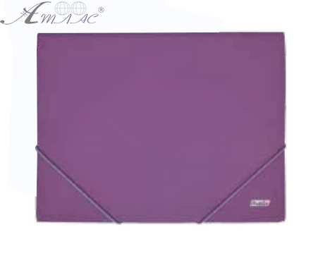 Папка на гумці А4 Datum фіолетова  490358