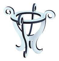 Сувенир "Пасхальная подставка с завитками" на 1 яйцо 8 х 7,5 см AS-6216, М-2064