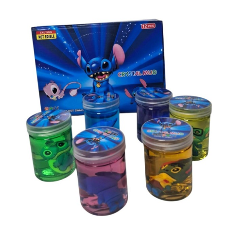 Игрушка Слайм Стич с игрушкой 7 х 5 см в банке МК 5538 Игрушка Слайм Стич с игрушкой 7 х 5 см в банке МК 5538