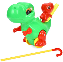 Іграшка Каталка Динозавр пластик 26 см  0536