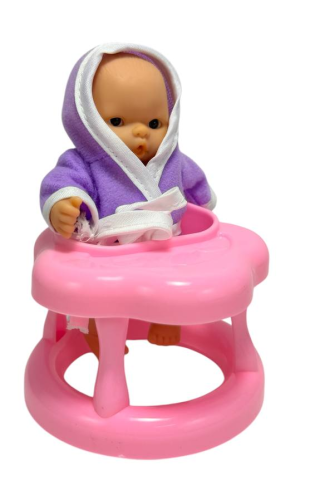 Игрушка Пупс резиновый 10см на ходунках  04786