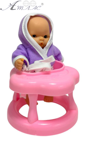 Іграшка Пупс гумовий 10см на ходунках  04786