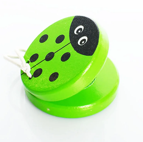 Игрушка Кастаньеты детские деревянные 5 см  0698