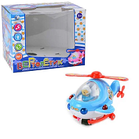 Игрушка Вертолет музыкальный свет + звук и ездит  QS139 