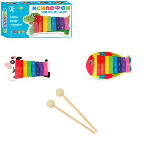 Игрушка Деревянная Ксилофон Доремишка 30 см  1854