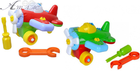Іграшка Літак розбірний з інструментами 15 см  8860