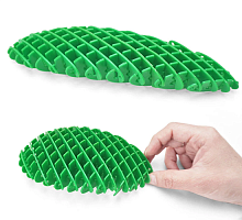 Игрушка Червяк телескопический Антистресс трансформер Зеленый 22 см  09902