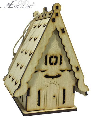 Будинок № 3 Скринька з відкидним дахом 11 х 9 х 17 см AS-4241, F-0105 Будинок № 3 Скринька з відкидним дахом 11 х 9 х 17 см AS-4241, F-0105