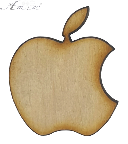 Фігурка фанерна - міні i-Яблуко 2.7 см AS-4601, В-0148