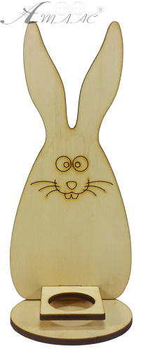 Сувенір "Великодня підставка Зайченя" на 1 яйце 8 х 18 см AS-4303