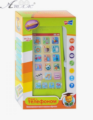 Игрушка Телефон обучающий звук, музыка 15 см  82032RE-3