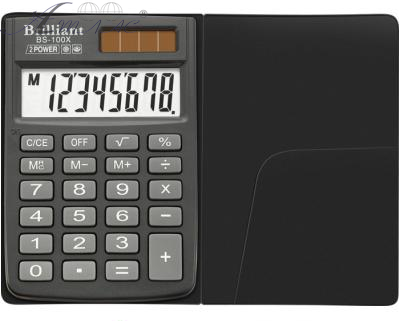 Калькулятор Brilliant карманный 8и разрядный в обложке BS-100СX Калькулятор Brilliant карманный 8и разрядный в обложке BS-100СX
