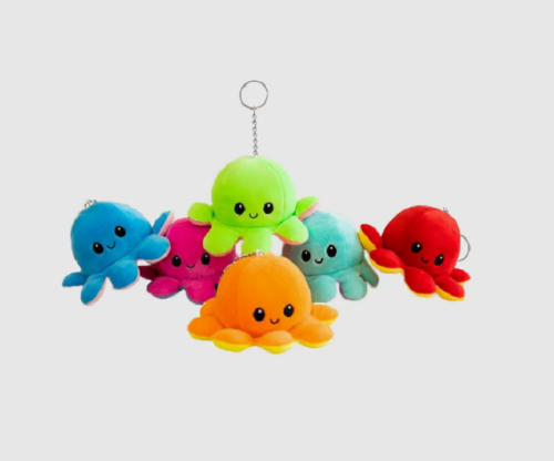 Брелок Осьминог-перевертыш показатель настроения микс  06441 фото 3