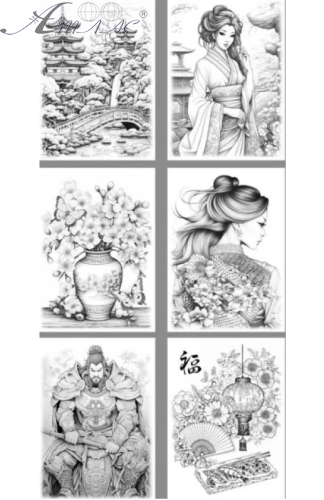 Раскраска Интегральная ASH Japan А 4  8 листов  24143 фото 2