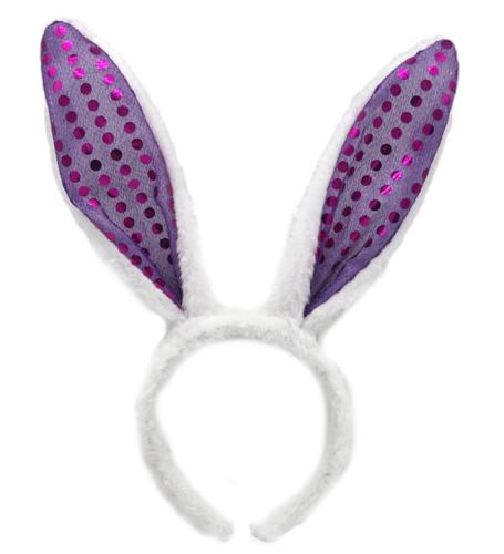 Игрушки Обруч Ушки Зайки меховые с пайетками 26 см фиолетовые 14668 Игрушки Обруч Ушки Зайки меховые с пайетками 26 см фиолетовые 14668