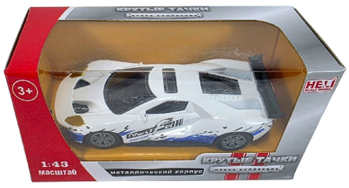 Машинка Крутые Тачки метал 10см белая  43039-5