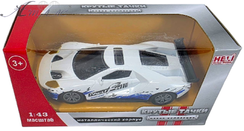 Машинка Круті Тачки метал 10см біла  43039-5