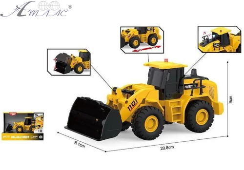 Іграшка Навантажувач з ковшем 20см Builder світло звук  WY1101A
