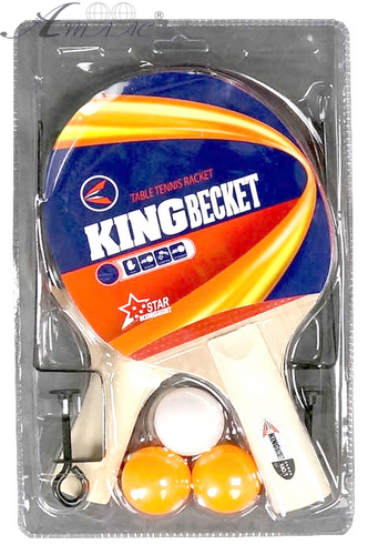 Игрушка Набор для настольного тенниса в блистере, 2 ракетки, 3 мяча, сетка MS0313, MS0220, 7010А фото 3